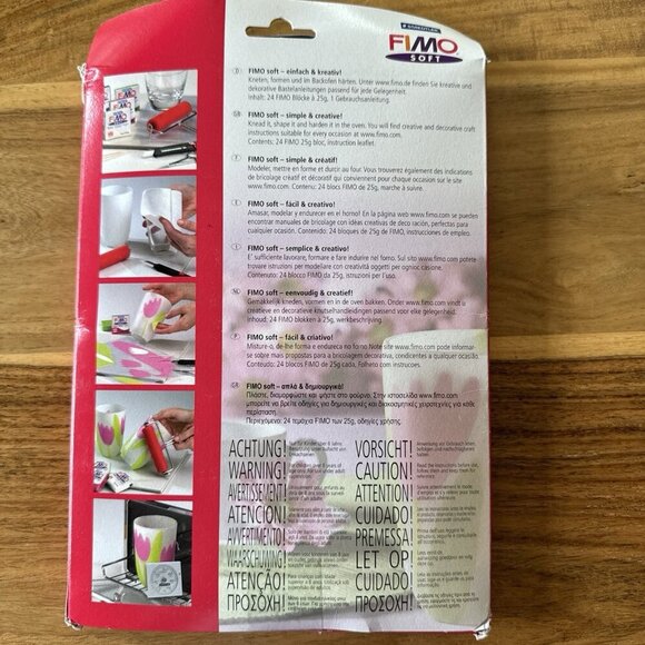 Fimo Lot 24 Staedtler Fimo Soft Colorful Modeling Clay25g And 7 Effect 56g - Picture 4 of 5